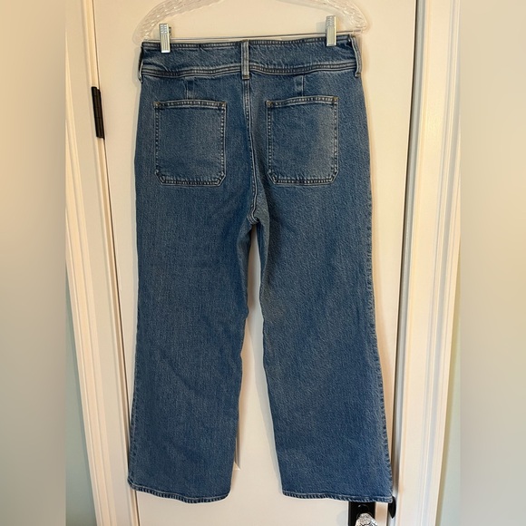 J. Crew Slim-wide jean with stacked buttons Medium Wash Size 29 Style CH884 - Picture 3 of 7